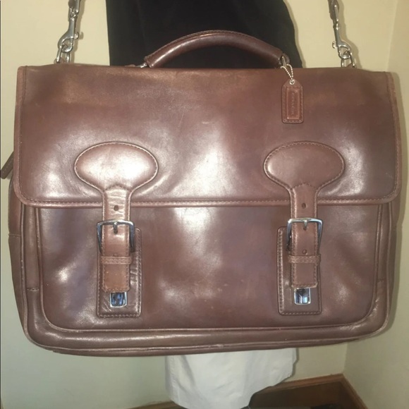 Authentic Coach Briefcase shoulder carry bag EUC - Picture 2 of 8